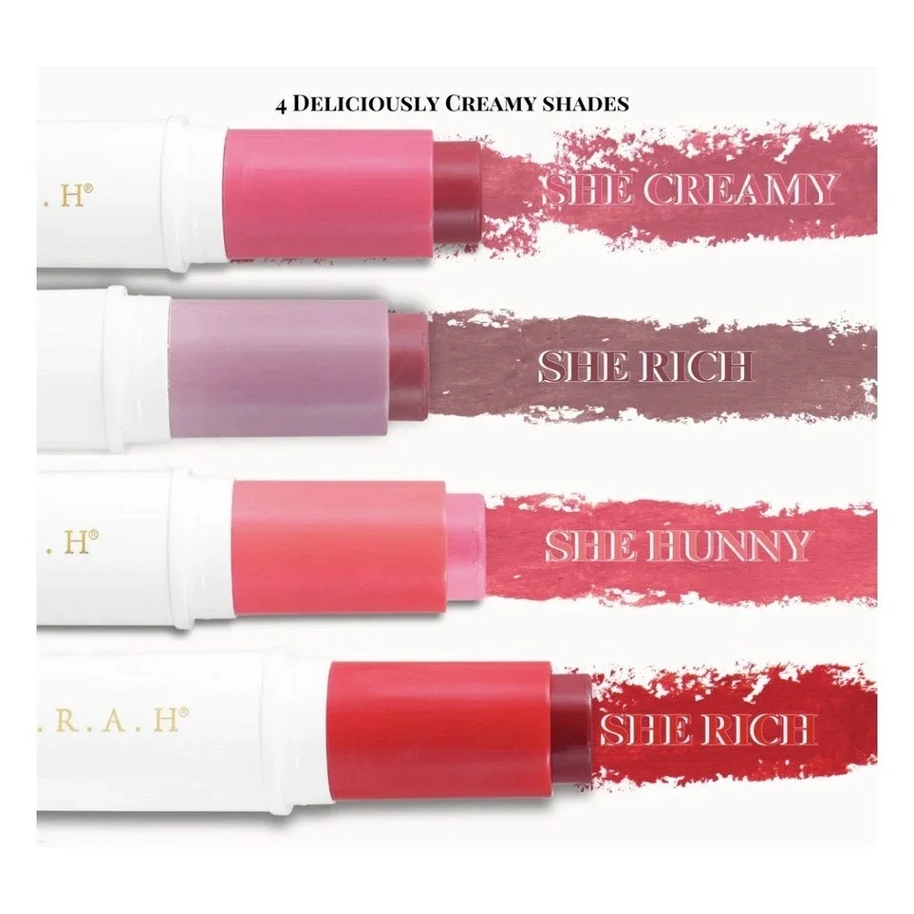 F.A.R.A.H Creamy Malai Blush Stick In SHE CREAMY (Rose Petal Pink) 0.25 oz NIB